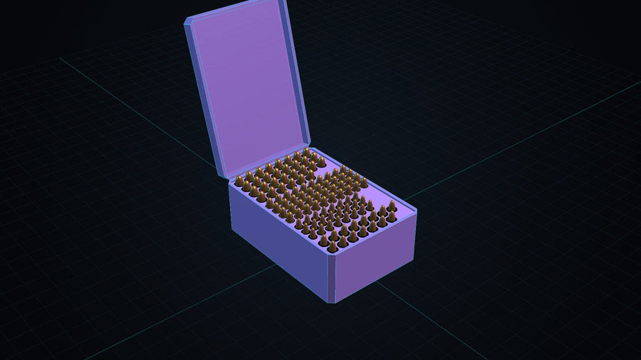 RGB Metallic case with fitted pockets for 9mm, .45 ACP, 5.56 and .308 rounds